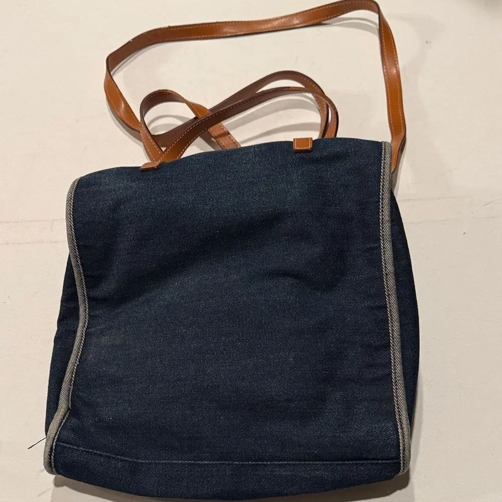Tommy Hilfiger Denim and Brown Messenger Bag